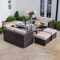 Garden wicker sofa outdoor rattan furniture rattan sofa ottoman